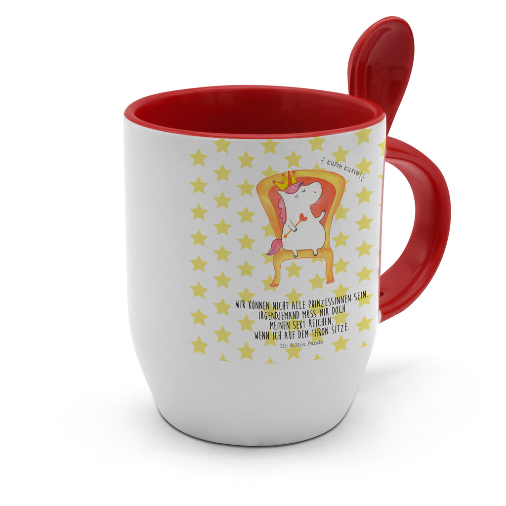 Tasse mit Löffel Einhorn König Tasse, Kaffeetasse, Tassen, Tasse mit Spruch, Kaffeebecher, Tasse mit Löffel, Einhorn, Einhörner, Einhorn Deko, Pegasus, Unicorn, König, Präsident, Bundeskanzler, Herrscher, Kaiser, Prinzessin, Krone