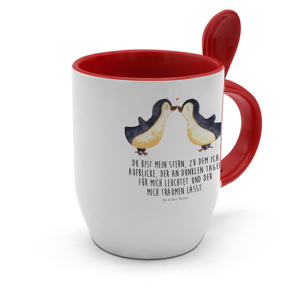 Tasse mit Löffel Pinguin Liebe Tasse, Kaffeetasse, Tassen, Tasse mit Spruch, Kaffeebecher, Tasse mit Löffel, Liebe, Partner, Freund, Freundin, Ehemann, Ehefrau, Heiraten, Verlobung, Heiratsantrag, Liebesgeschenk, Jahrestag, Hocheitstag, Pinguin, Pinguine, Pinguin Paar, Pinguinpaar, Pinguin Liebe, Paar, Pärchen. Liebespaar, Liebesbeweis, Liebesspruch, Hochzeitstag, Geschenk Freund, Geschenk Freundin, Verlobte, Verlobter, Love, Geschenk Hochzeitstag, Geschenkidee, Hochzeit, Gastgeschenk