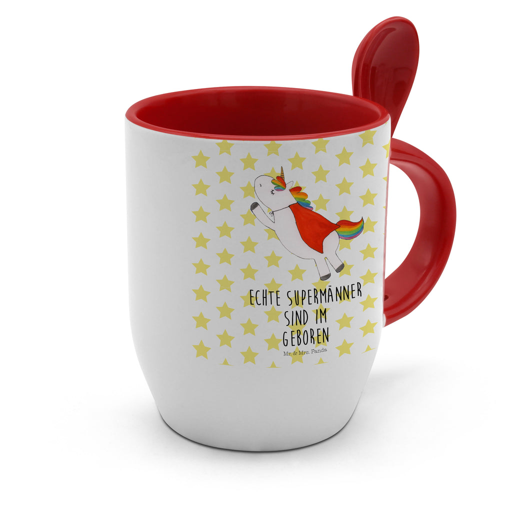 Tasse mit Löffel Einhorn Super Geburtstag Tasse, Kaffeetasse, Tassen, Tasse mit Spruch, Kaffeebecher, Tasse mit Löffel, Einhorn, Einhörner, Einhorn Deko, Pegasus, Unicorn, Geburtstag, Geburtstagsgeschenk, Traummann, Superheld, Held, Freundin