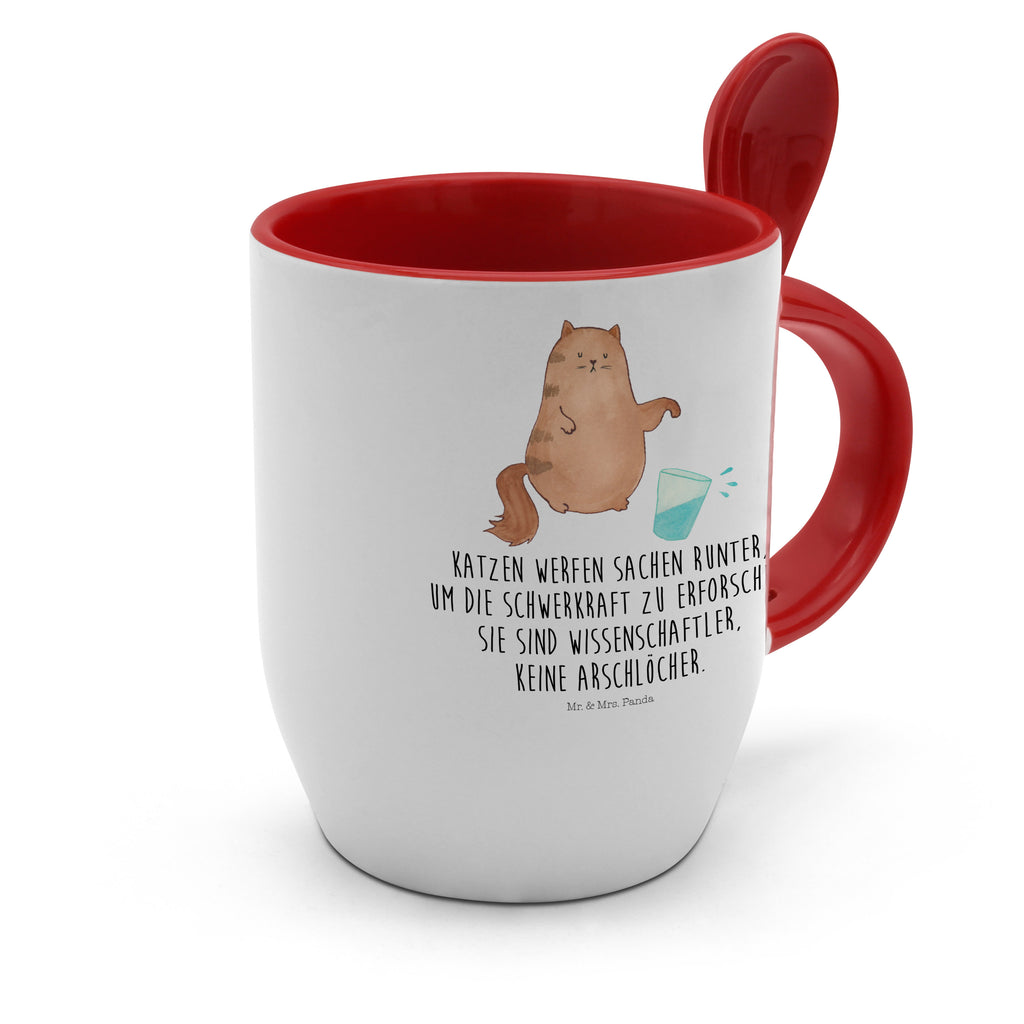 Tasse mit Löffel Katze Wasserglas Tasse, Kaffeetasse, Tassen, Tasse mit Spruch, Kaffeebecher, Tasse mit Löffel, Katze, Katzenmotiv, Katzenfan, Katzendeko, Katzenfreund, Katzenliebhaber, Katzenprodukte, Katzenartikel, Katzenaccessoires, Katzensouvenirs, Katzenliebhaberprodukte, Katzenmotive, Katzen, Kater, Mietze, Cat, Cats, Katzenhalter, Katzenbesitzerin, Haustier, Wasser, Glas