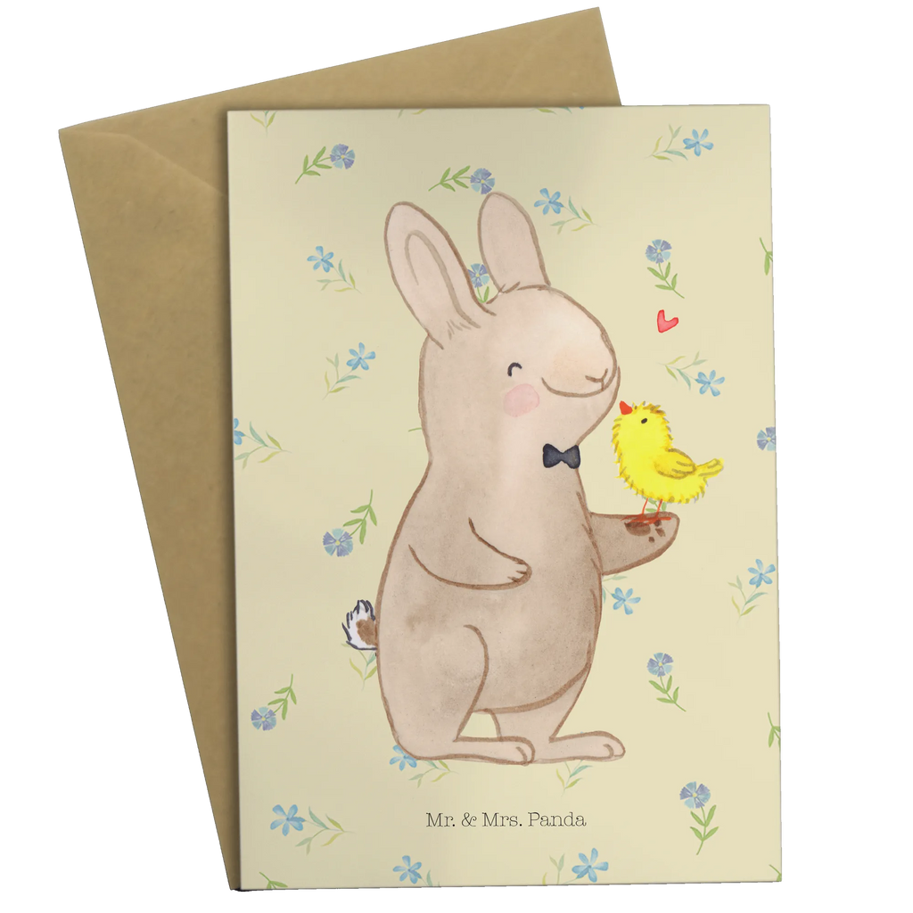 Grußkarte Hase mit Küken Grußkarte, Klappkarte, Einladungskarte, Glückwunschkarte, Hochzeitskarte, Geburtstagskarte, Karte, Ansichtskarten, Ostern, Osterhase, Ostergeschenke, Osternest, Osterdeko, Geschenke zu Ostern, Ostern Geschenk, Ostergeschenke Kinder, Ostern Kinder