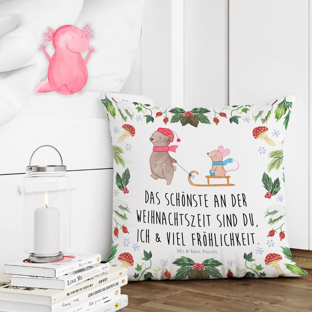 40x40 Kissen Bär Maus Schlitten Kissenhülle, Kopfkissen, Sofakissen, Dekokissen, Motivkissen, sofakissen, sitzkissen, Kissen, Kissenbezüge, Kissenbezug 40x40, Kissen 40x40, Kissenhülle 40x40, Zierkissen, Couchkissen, Dekokissen Sofa, Sofakissen 40x40, Dekokissen 40x40, Kopfkissen 40x40, Kissen 40x40 Waschbar, Winter, Weihnachten, Weihnachtsdeko, Nikolaus, Advent, Heiligabend, Wintermotiv