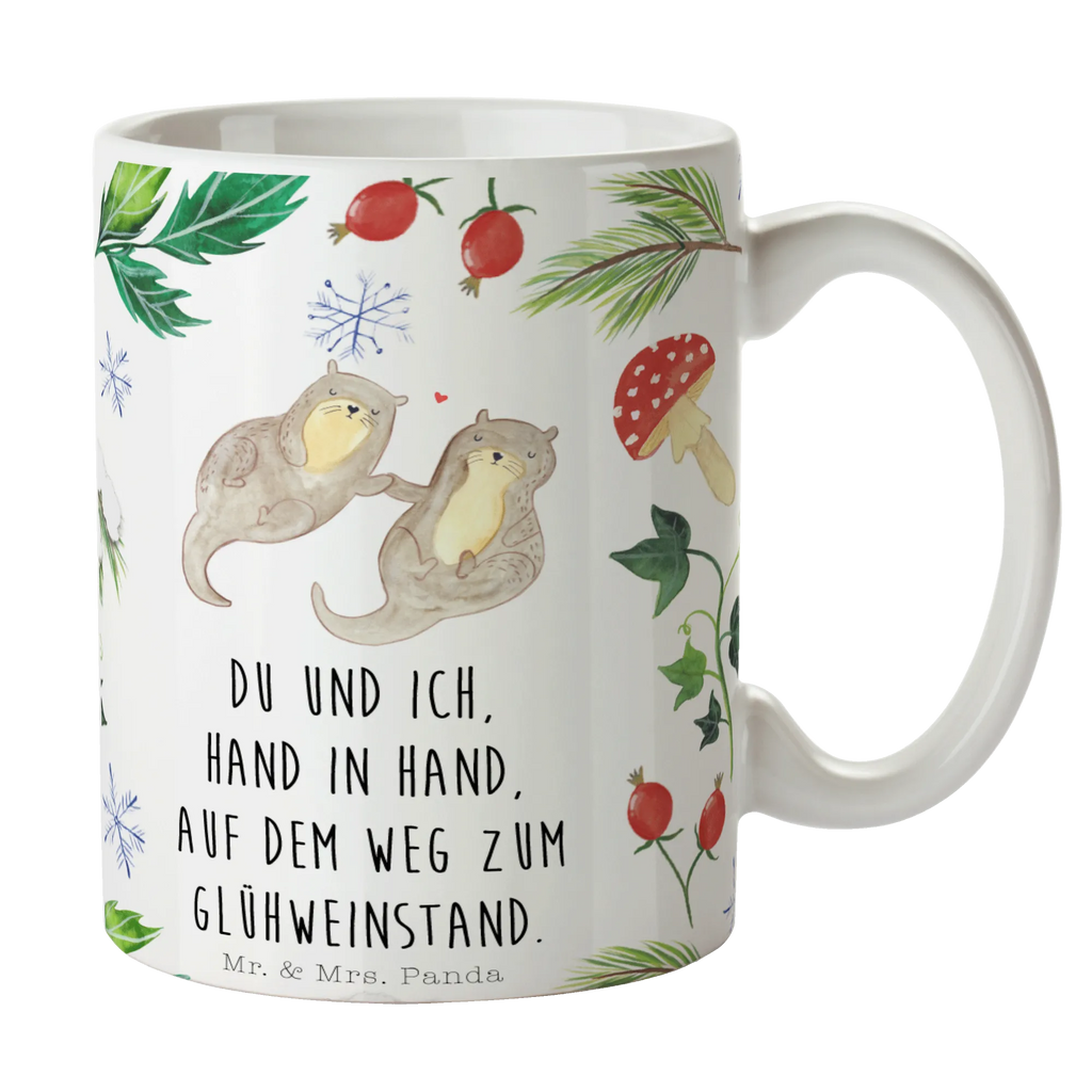 Tasse Otter Glühweinstand Tasse, Kaffeetasse, Teetasse, Becher, Kaffeebecher, Teebecher, Keramiktasse, Porzellantasse, Büro Tasse, Geschenk Tasse, Tasse Sprüche, Tasse Motive, Kaffeetassen, Tasse bedrucken, Designer Tasse, Cappuccino Tassen, Schöne Teetassen, Winter, Weihnachten, Weihnachtsdeko, Nikolaus, Advent, Heiligabend, Wintermotiv