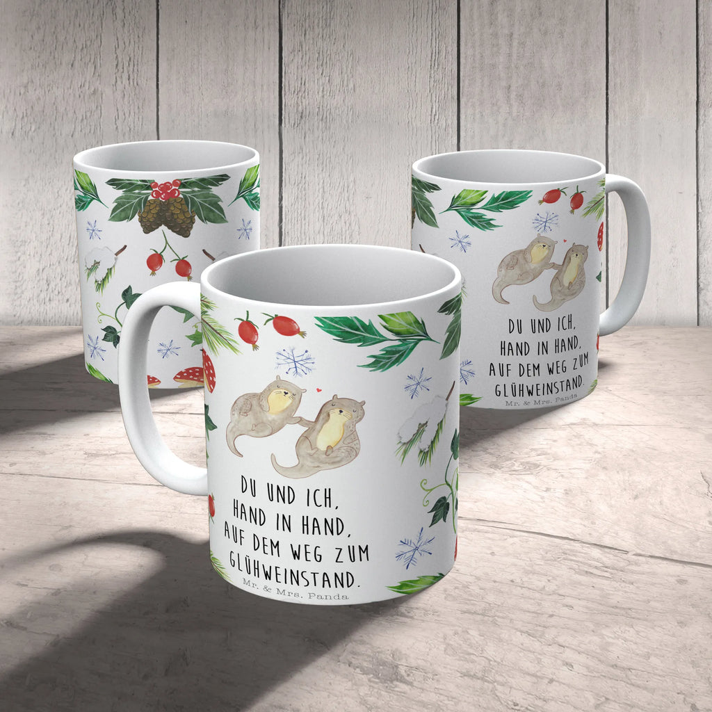 Tasse Otter Glühweinstand Tasse, Kaffeetasse, Teetasse, Becher, Kaffeebecher, Teebecher, Keramiktasse, Porzellantasse, Büro Tasse, Geschenk Tasse, Tasse Sprüche, Tasse Motive, Kaffeetassen, Tasse bedrucken, Designer Tasse, Cappuccino Tassen, Schöne Teetassen, Winter, Weihnachten, Weihnachtsdeko, Nikolaus, Advent, Heiligabend, Wintermotiv