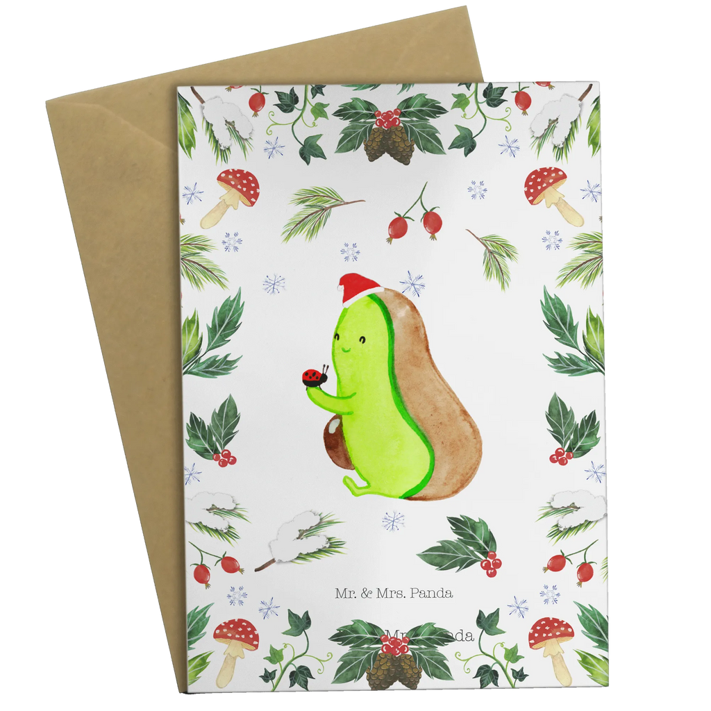 Grußkarte Avocado kleine Dinge Grußkarte, Klappkarte, Einladungskarte, Glückwunschkarte, Hochzeitskarte, Geburtstagskarte, Karte, Ansichtskarten, Winter, Weihnachten, Weihnachtsdeko, Nikolaus, Advent, Heiligabend, Wintermotiv