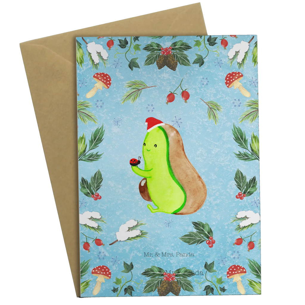 Grußkarte Avocado kleine Dinge Grußkarte, Klappkarte, Einladungskarte, Glückwunschkarte, Hochzeitskarte, Geburtstagskarte, Karte, Ansichtskarten, Winter, Weihnachten, Weihnachtsdeko, Nikolaus, Advent, Heiligabend, Wintermotiv