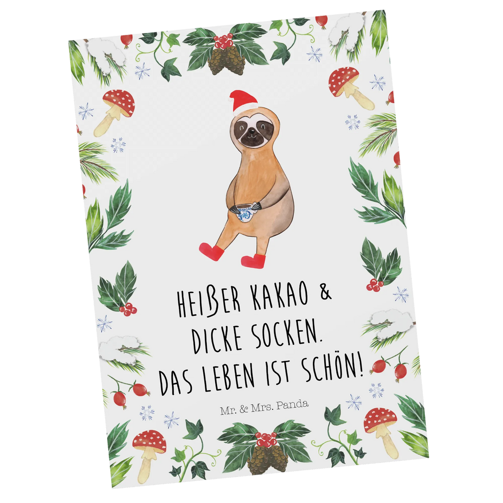 Postkarte Faultier Kakao Postkarte, Karte, Geschenkkarte, Grußkarte, Einladung, Ansichtskarte, Geburtstagskarte, Einladungskarte, Dankeskarte, Ansichtskarten, Einladung Geburtstag, Einladungskarten Geburtstag, Winter, Weihnachten, Weihnachtsdeko, Nikolaus, Advent, Heiligabend, Wintermotiv