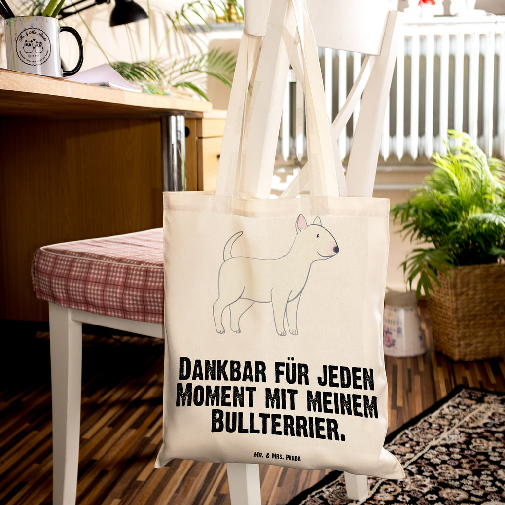 Tragetasche Bullterrier Moment Beuteltasche, Beutel, Einkaufstasche, Jutebeutel, Stoffbeutel, Tasche, Shopper, Umhängetasche, Strandtasche, Schultertasche, Stofftasche, Tragetasche, Badetasche, Jutetasche, Einkaufstüte, Laptoptasche, Hund, Hunderasse, Rassehund, Hundebesitzer, Geschenk, Tierfreund, Schenken, Welpe, Bullterrier