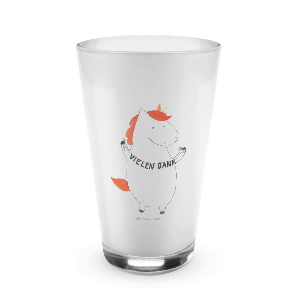 Glas Einhorn Vielen Dank Cappuccino Glas, Glas, Cappuccino Tasse, Latte Macchiato, Einhorn, Einhörner, Einhorn Deko, Unicorn, Danke, vielen Dank, Dankeschön, Danksagung