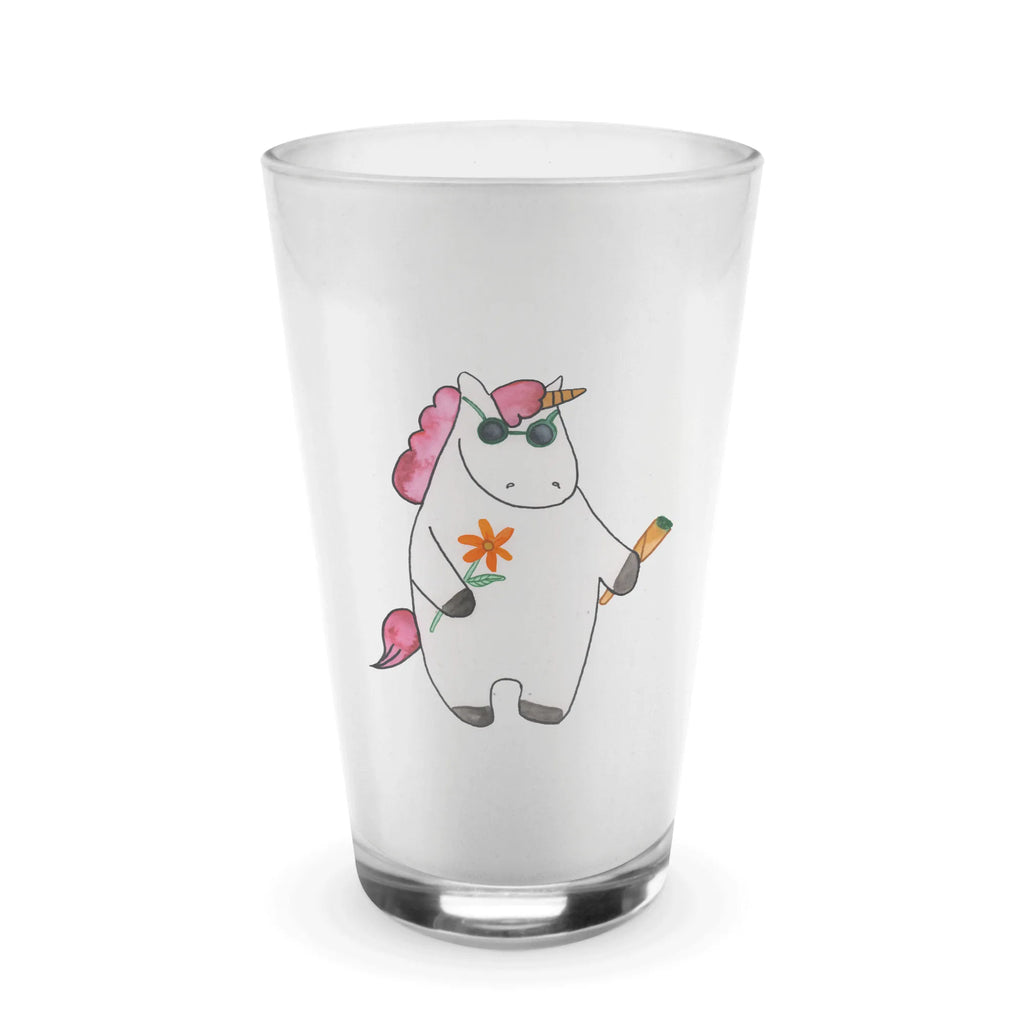 Glas Einhorn Woodstock Cappuccino Glas, Glas, Cappuccino Tasse, Latte Macchiato, Einhorn, Einhörner, Einhorn Deko, Pegasus, Unicorn, Kiffen, Joint, Zigarette, Alkohol, Party, Spaß. lustig, witzig, Woodstock