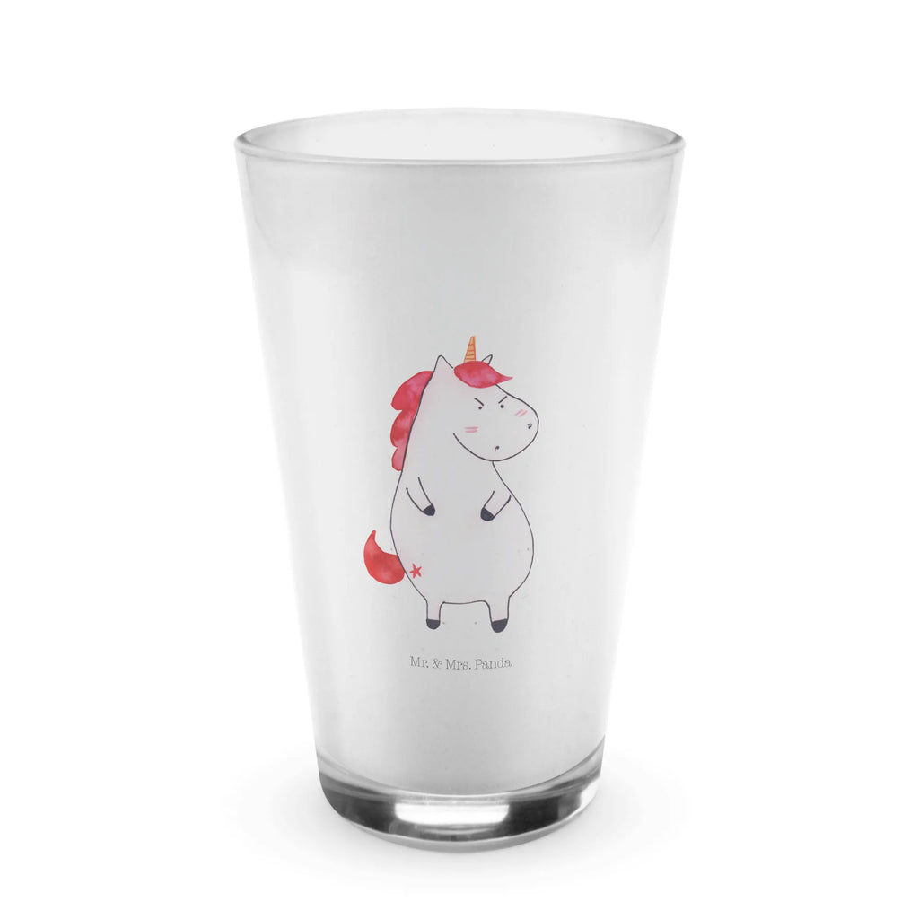 Glas Einhorn wütend Cappuccino Glas, Glas, Cappuccino Tasse, Latte Macchiato, Einhorn, Einhörner, Einhorn Deko, Unicorn, Realität, Ansage, lustlos, nein, Büro, Arbeit, wütend, dumme Fragen, lustig, Spaß, Geschenk