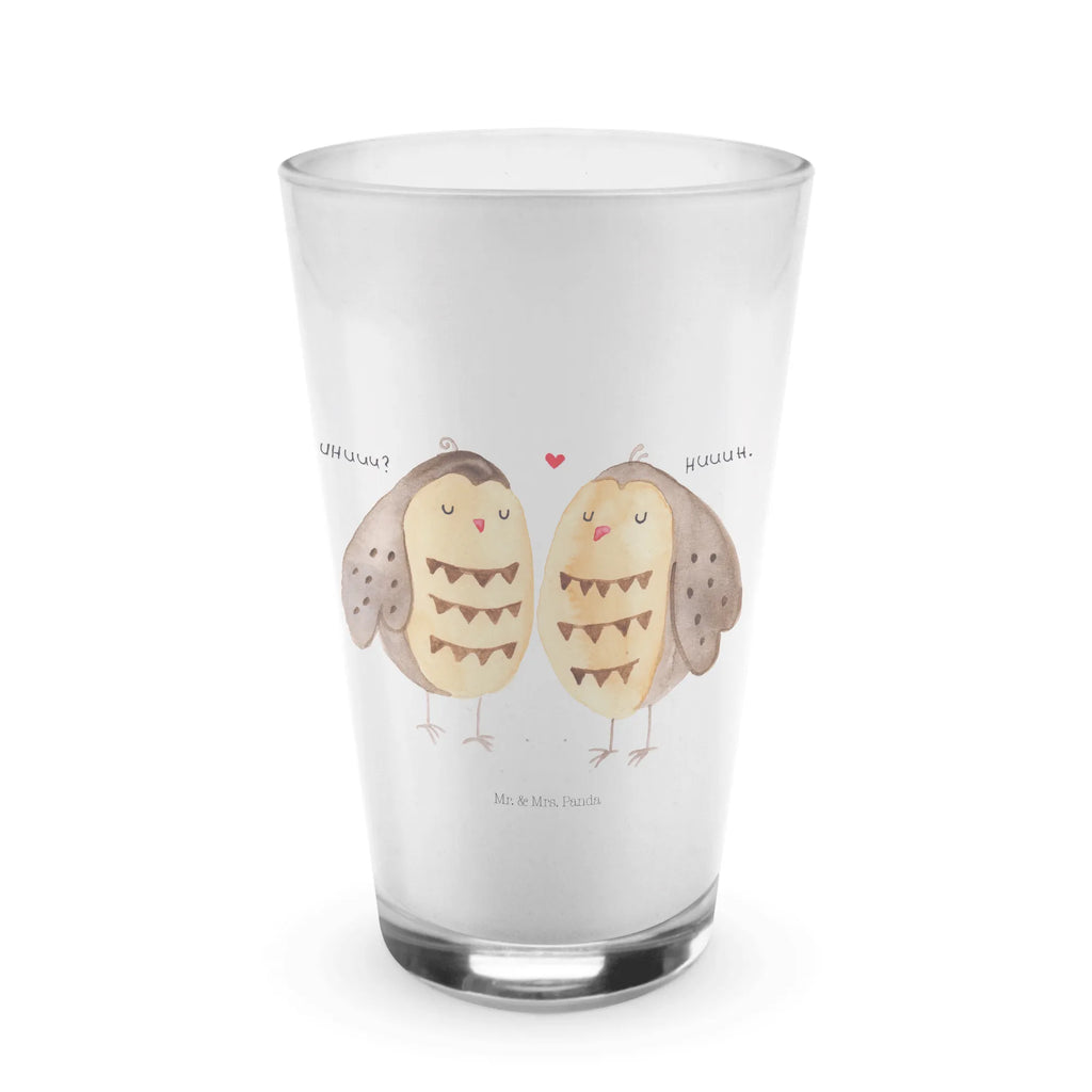 Glas Eule Liebe Cappuccino Glas, Glas, Cappuccino Tasse, Latte Macchiato, Eule, Eule Deko, Liebe, Hochzeit Spruch, Owl, All you need is love, Liebe Spruch, Freundin Geschenk, Freund, Wortspiel lustig