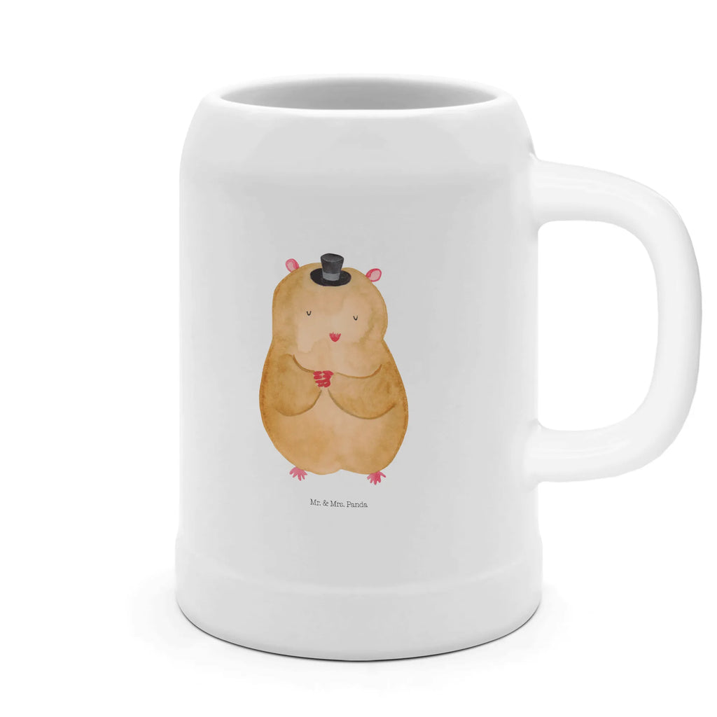 Bierkrug Hamster mit Hut Bierkrug, Bierkrüge, Bierkrug Steingut, Steinkrüge, 0, 5 l, 500ml, Krug, Tiermotive, Gute Laune, lustige Sprüche, Tiere, Hamster, Hut, Magier, Zylinder, Zwerghamster, Zauberer