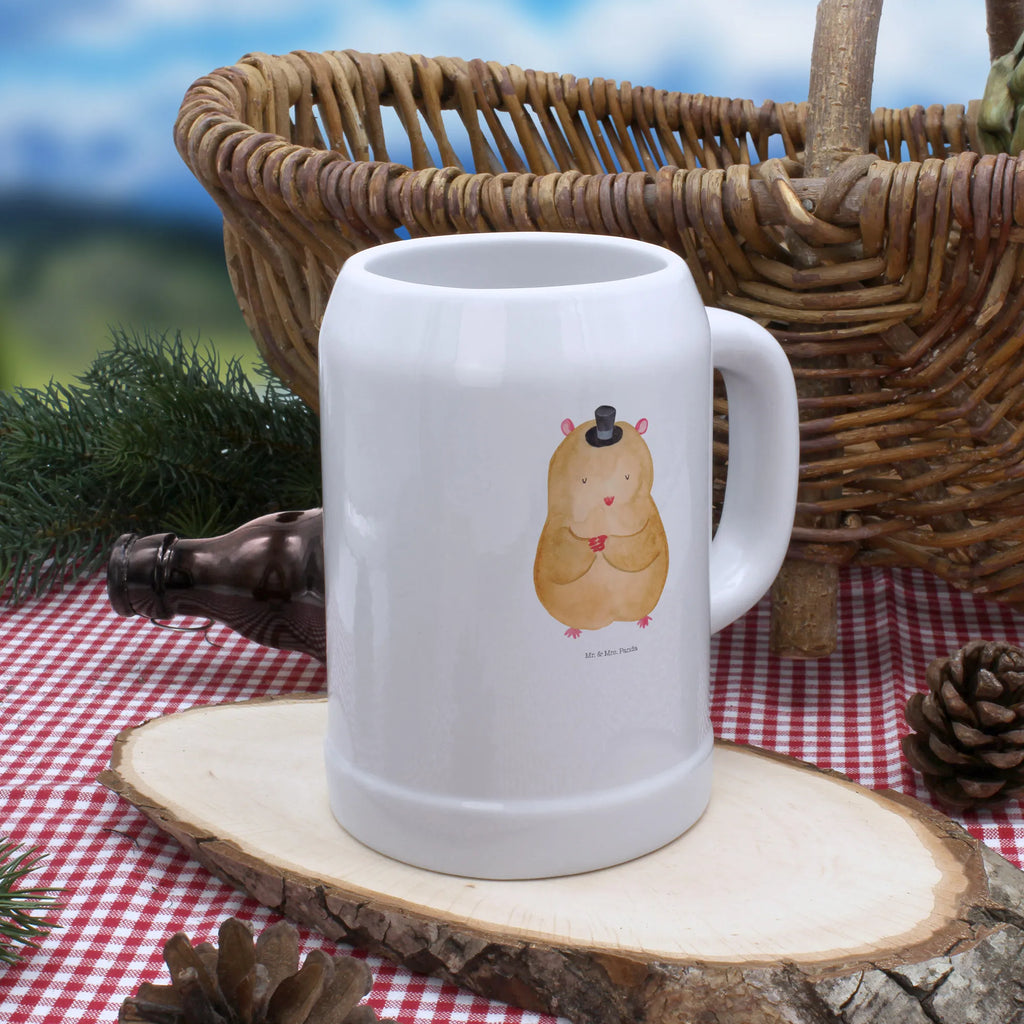 Bierkrug Hamster mit Hut Bierkrug, Bierkrüge, Bierkrug Steingut, Steinkrüge, 0, 5 l, 500ml, Krug, Tiermotive, Gute Laune, lustige Sprüche, Tiere, Hamster, Hut, Magier, Zylinder, Zwerghamster, Zauberer