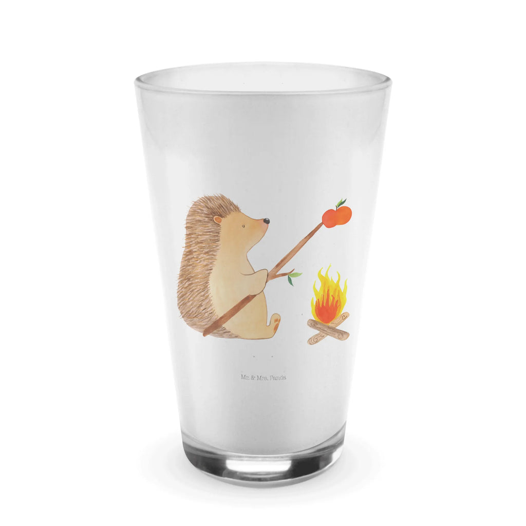 Glas Igel grillt Cappuccino Glas, Glas, Cappuccino Tasse, Latte Macchiato, Tiermotive, Gute Laune, lustige Sprüche, Tiere, Igel, Grillen, Ziele, Motivation, arbeitslos, Sinn des Lebens, Spruch