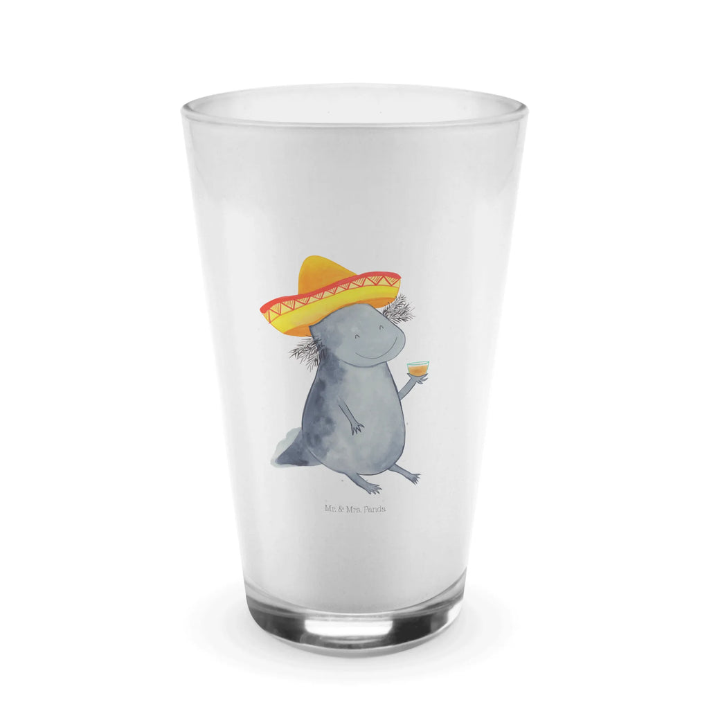 Glas Axolotl Tequila Cappuccino Glas, Glas, Cappuccino Tasse, Latte Macchiato, Axolotl, Molch, Mexico, Mexiko, Sombrero, Zitrone, Tequila, Motivation, Spruch, Schwanzlurch, Lurch, Lurche, Axolot, Feuerdrache, Feuersalamander