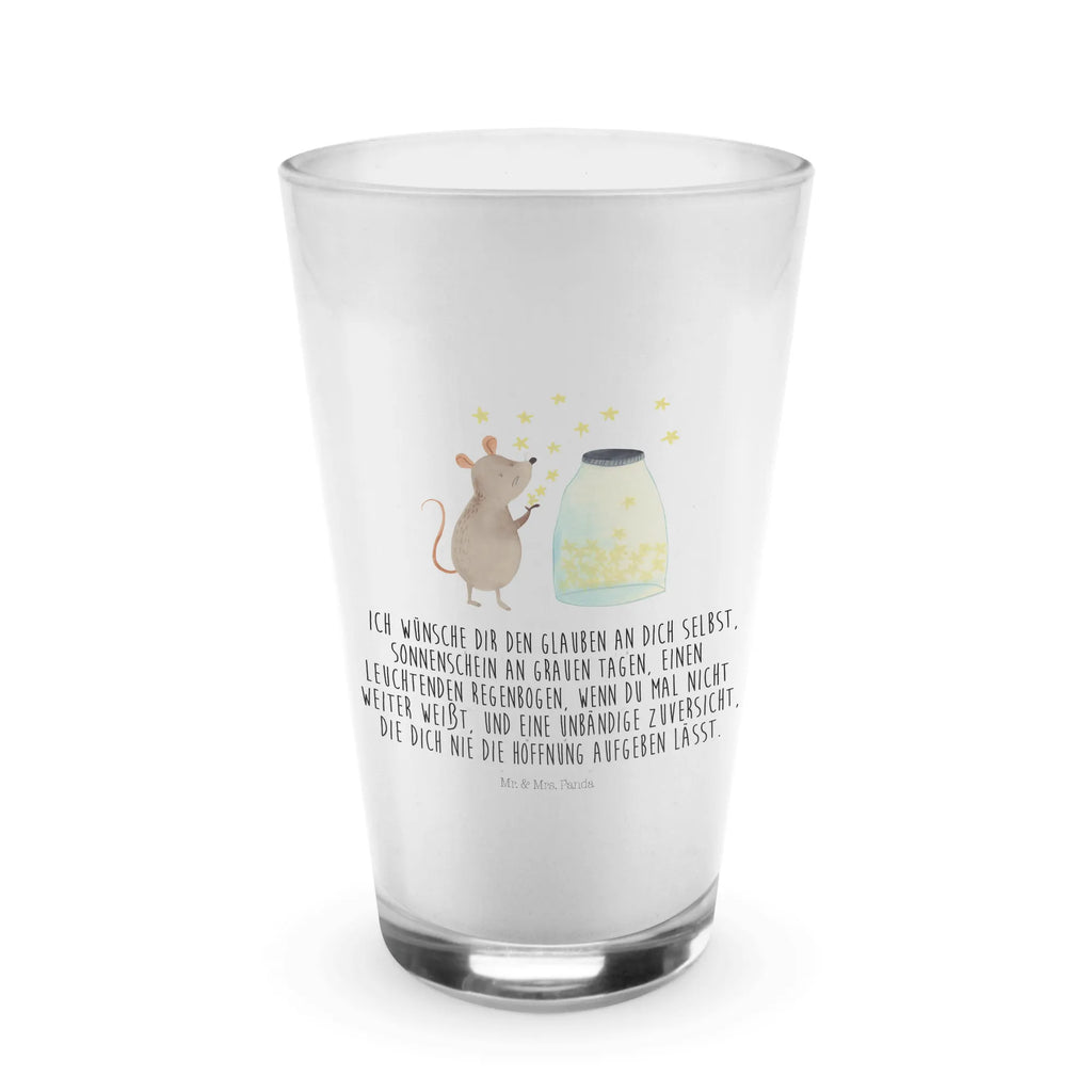 Glas Maus Sterne Cappuccino Glas, Glas, Cappuccino Tasse, Latte Macchiato, Tiermotive, Gute Laune, lustige Sprüche, Tiere, Maus, Sterne, Wunsch, Kind, Taufe, Taufgeschenk, Geburt, Schwangerschaft, erstes Kind, Kindergeburtstag, Geburtstag, Hoffnung, Träume