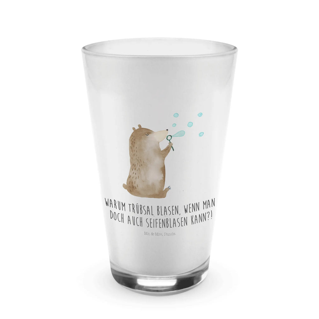 Glas Bär Seifenblasen Cappuccino Glas, Glas, Cappuccino Tasse, Latte Macchiato, Bär, Teddy, Teddybär, Seifenblasen Bär Lustig Sein Glücklich Traurig Happy