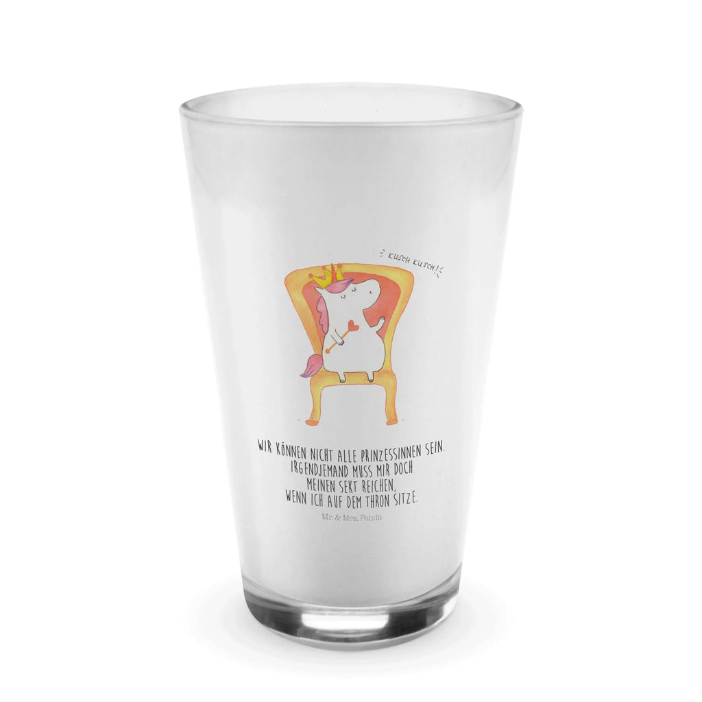 Glas Einhorn König Cappuccino Glas, Glas, Cappuccino Tasse, Latte Macchiato, Einhorn, Einhörner, Einhorn Deko, Unicorn, König, Präsident, Bundeskanzler, Herrscher, Kaiser, Prinzessin, Krone