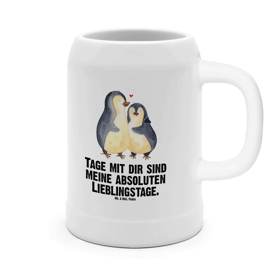 Bierkrug Pinguin umarmend Bierkrug, Bierkrüge, Bierkrug Steingut, Steinkrüge, 0, 5 l, 500ml, Krug, Pinguin, Liebe, Liebespaar, Liebesbeweis, Liebesgeschenk, Verlobung, Jahrestag, Hochzeitstag, Hochzeit, Hochzeitsgeschenk