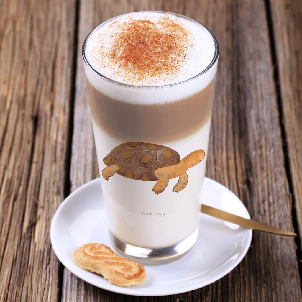 Glas Schildkröte marschiert Cappuccino Glas, Glas, Cappuccino Tasse, Latte Macchiato, Meerestiere, Meer, Urlaub, Schildkröte, Schildkröten, get lost, Abenteuer, Reiselust, Inspiration, Neustart, Motivation, Lieblingsmensch