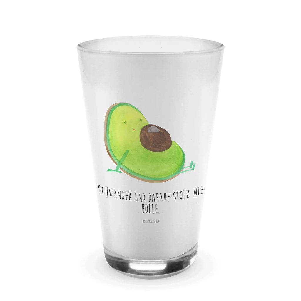 Glas Avocado Schwangerschaft Cappuccino Glas, Glas, Cappuccino Tasse, Latte Macchiato, Avocado, Veggie, Vegan, Gesund, schwanger, Schwangerschaft, Babyparty, Babyshower