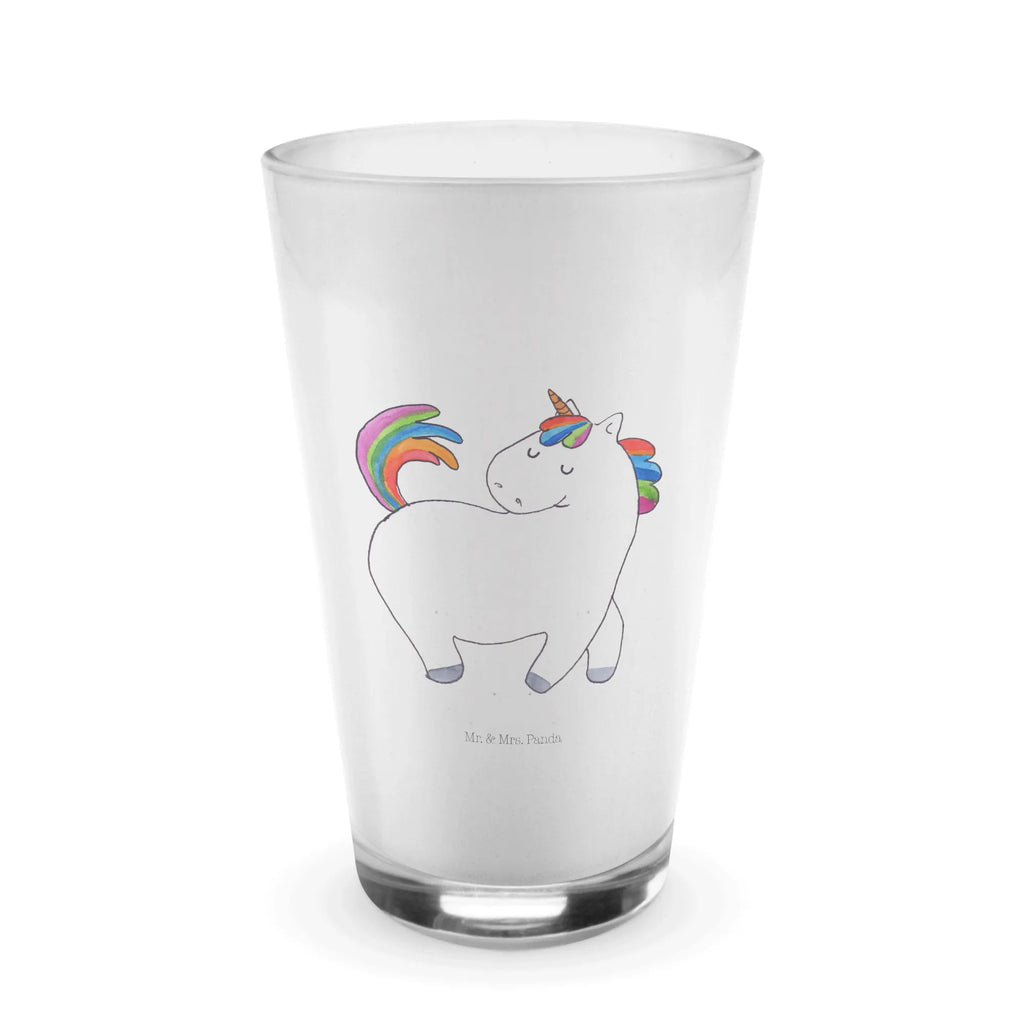 Glas Einhorn stolzierend Cappuccino Glas, Glas, Cappuccino Tasse, Latte Macchiato, Einhorn, Einhörner, Einhorn Deko, Pegasus, Unicorn, stolz, anders, bunt, Pferd, Reiter, Reiten, Freundin, Geschenk