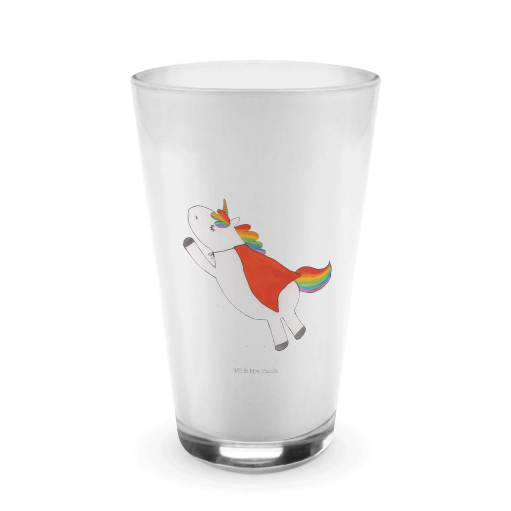 Glas Einhorn Super Cappuccino Glas, Glas, Cappuccino Tasse, Latte Macchiato, Einhorn, Einhörner, Einhorn Deko, Pegasus, Unicorn, Traummann, Superheld, Held, Freundin, Geschenk, Girl, Mädchen