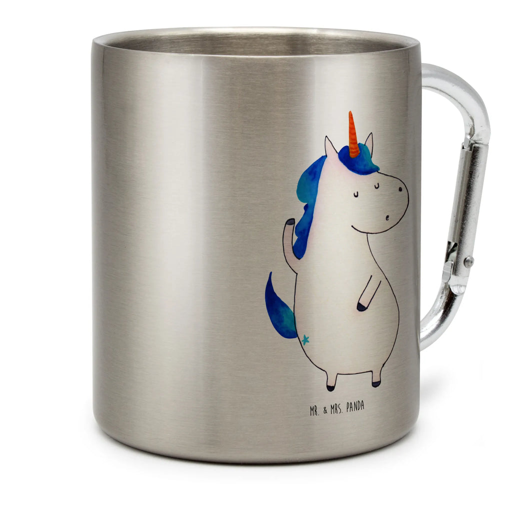 Edelstahlbecher Einhorn Mann Edelstahltasse, Karabiner, Edelstahlbecher, Outdoor, Camping, Tasse, Becher, Einhorn, Einhörner, Einhorn Deko, Pegasus, Unicorn, cool, Mann, Freundin, Familie, bester Freund, BFF, Party, hübsch, beste