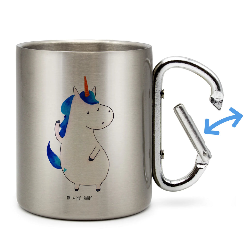 Edelstahlbecher Einhorn Mann Edelstahltasse, Karabiner, Edelstahlbecher, Outdoor, Camping, Tasse, Becher, Einhorn, Einhörner, Einhorn Deko, Pegasus, Unicorn, cool, Mann, Freundin, Familie, bester Freund, BFF, Party, hübsch, beste