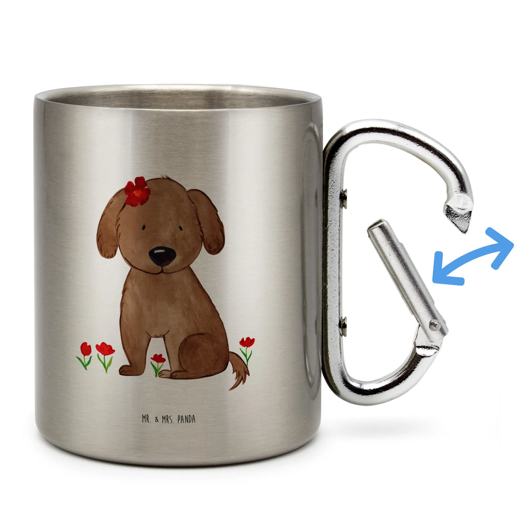 Edelstahlbecher Hund Hundedame Edelstahltasse, Karabiner, Edelstahlbecher, Outdoor, Camping, Tasse, Becher, Hund, Hundemotiv, Haustier, Hunderasse, Tierliebhaber, Hundebesitzer, Sprüche, Hunde, Hundeliebe, Hundeglück, Liebe, Frauchen