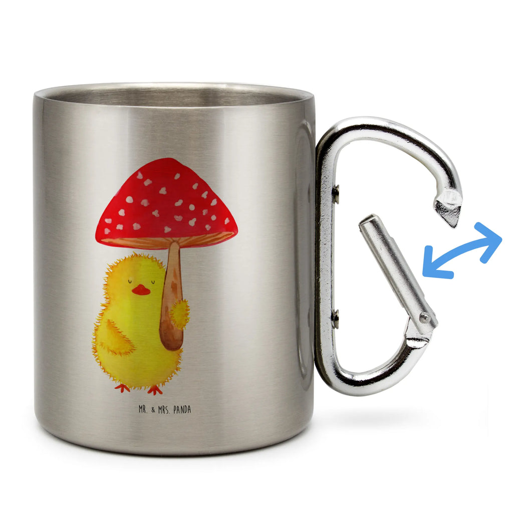 Edelstahlbecher Küken Fliegenpilz Edelstahltasse, Karabiner, Edelstahlbecher, Outdoor, Camping, Tasse, Becher, Ostern, Osterhase, Ostergeschenke, Osternest, Osterdeko, Geschenke zu Ostern, Ostern Geschenk, Ostergeschenke Kinder, Ostern Kinder, Küken, Fliegenpilz, Glückspilz, Frohe Ostern, Ostergrüße