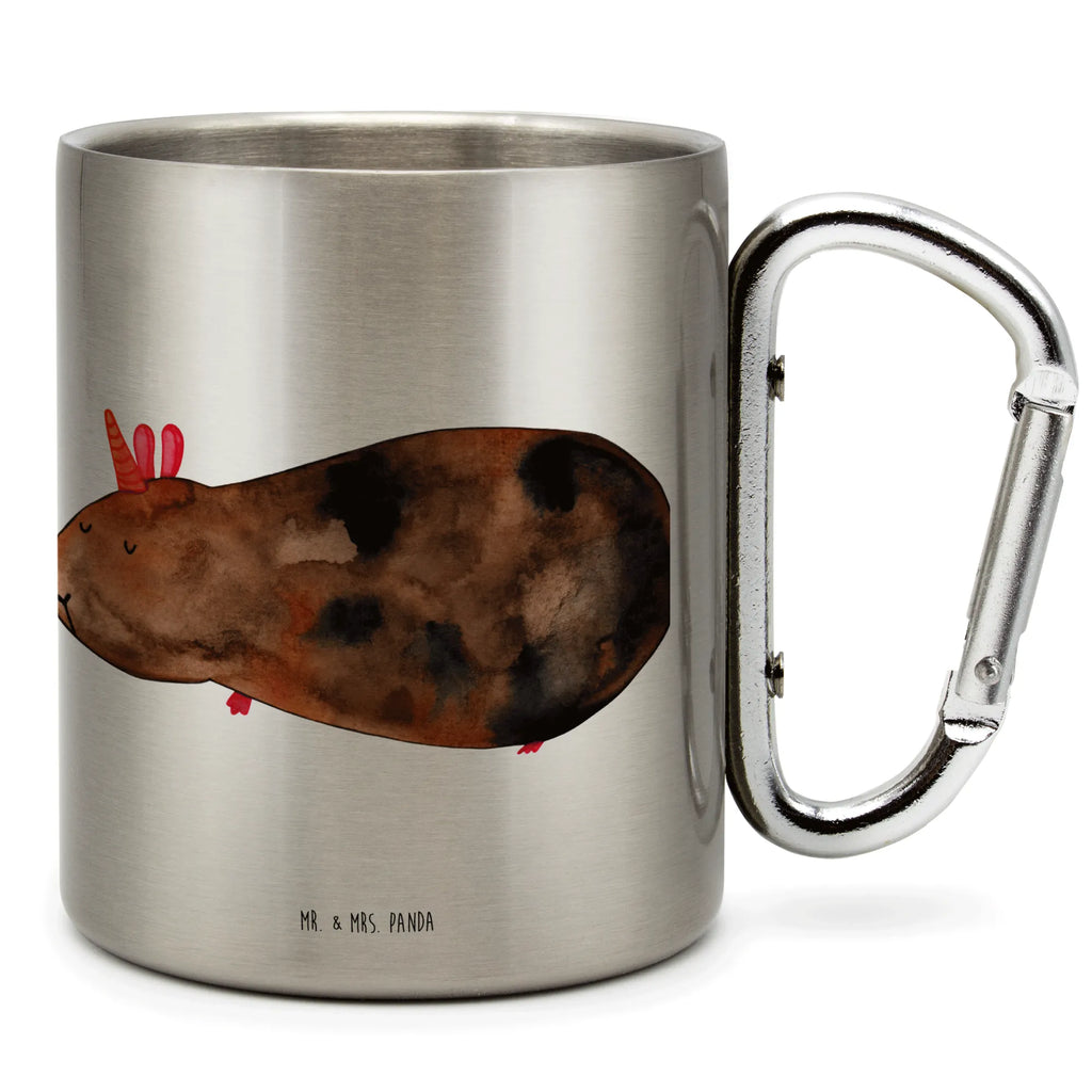 Edelstahlbecher Meerhörnchen Edelstahltasse, Karabiner, Edelstahlbecher, Outdoor, Camping, Tasse, Becher, Einhorn, Einhörner, Einhorn Deko, Pegasus, Unicorn, Meerhörnchen, Meericorn, Meerschwein, Meerschweinchen