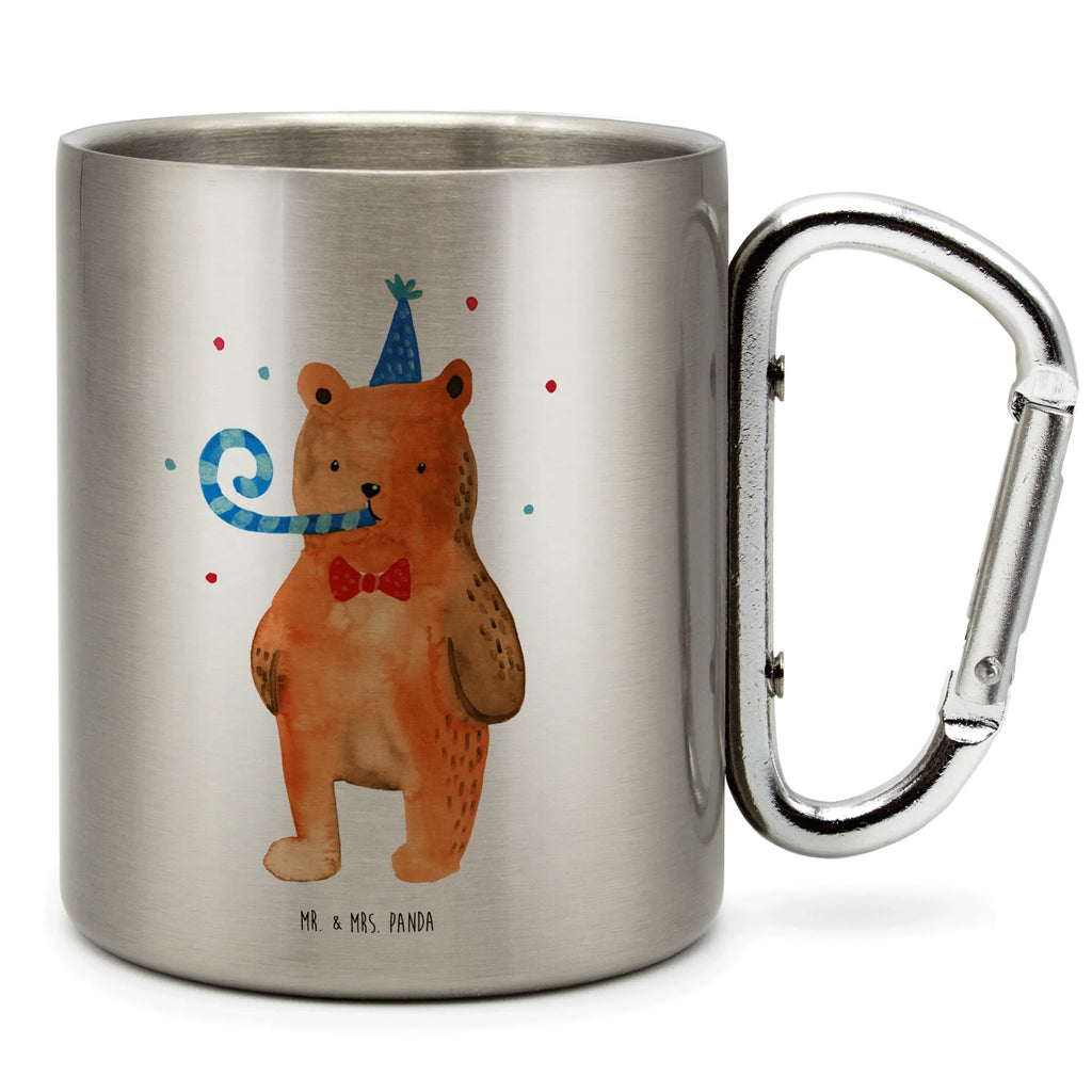 Edelstahlbecher Birthday Bär Edelstahltasse, Karabiner, Edelstahlbecher, Outdoor, Camping, Tasse, Becher, Bär, Teddy, Teddybär, Happy Birthday, Alles Gute, Glückwunsch, Geburtstag