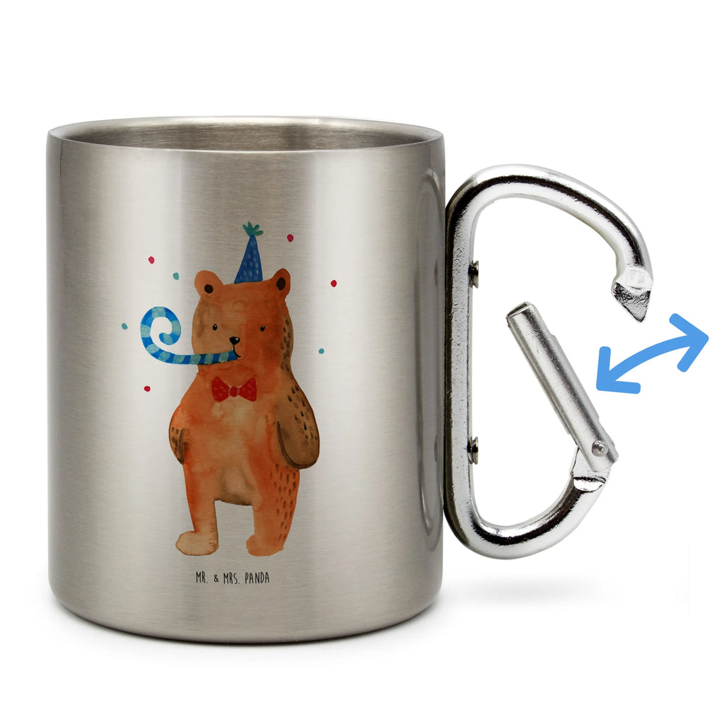 Edelstahlbecher Birthday Bär Edelstahltasse, Karabiner, Edelstahlbecher, Outdoor, Camping, Tasse, Becher, Bär, Teddy, Teddybär, Happy Birthday, Alles Gute, Glückwunsch, Geburtstag