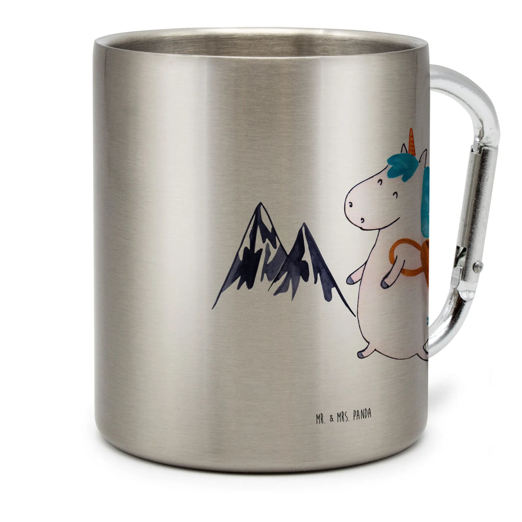 Edelstahlbecher Einhorn Bergsteiger Edelstahltasse, Karabiner, Edelstahlbecher, Outdoor, Camping, Tasse, Becher, Einhorn, Einhörner, Einhorn Deko, Pegasus, Unicorn, Bergsteiger, Abenteuer, Berge, Abenteurer, Weltenbummler, Weltreise, Reisen, Urlaub, Entdecker