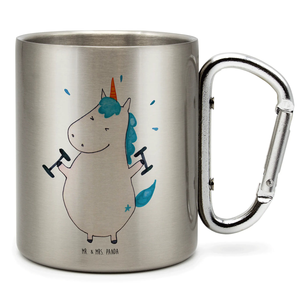 Edelstahlbecher Einhorn Fitness Edelstahltasse, Karabiner, Edelstahlbecher, Outdoor, Camping, Tasse, Becher, Einhorn, Einhörner, Einhorn Deko, Unicorn, Gym, Fitness, Fitnessstudio, Diät, Abnehmen, Sport, Pumpen, Geräte, Sixpack