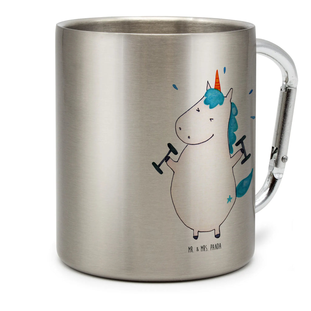 Edelstahlbecher Einhorn Fitness Edelstahltasse, Karabiner, Edelstahlbecher, Outdoor, Camping, Tasse, Becher, Einhorn, Einhörner, Einhorn Deko, Unicorn, Gym, Fitness, Fitnessstudio, Diät, Abnehmen, Sport, Pumpen, Geräte, Sixpack