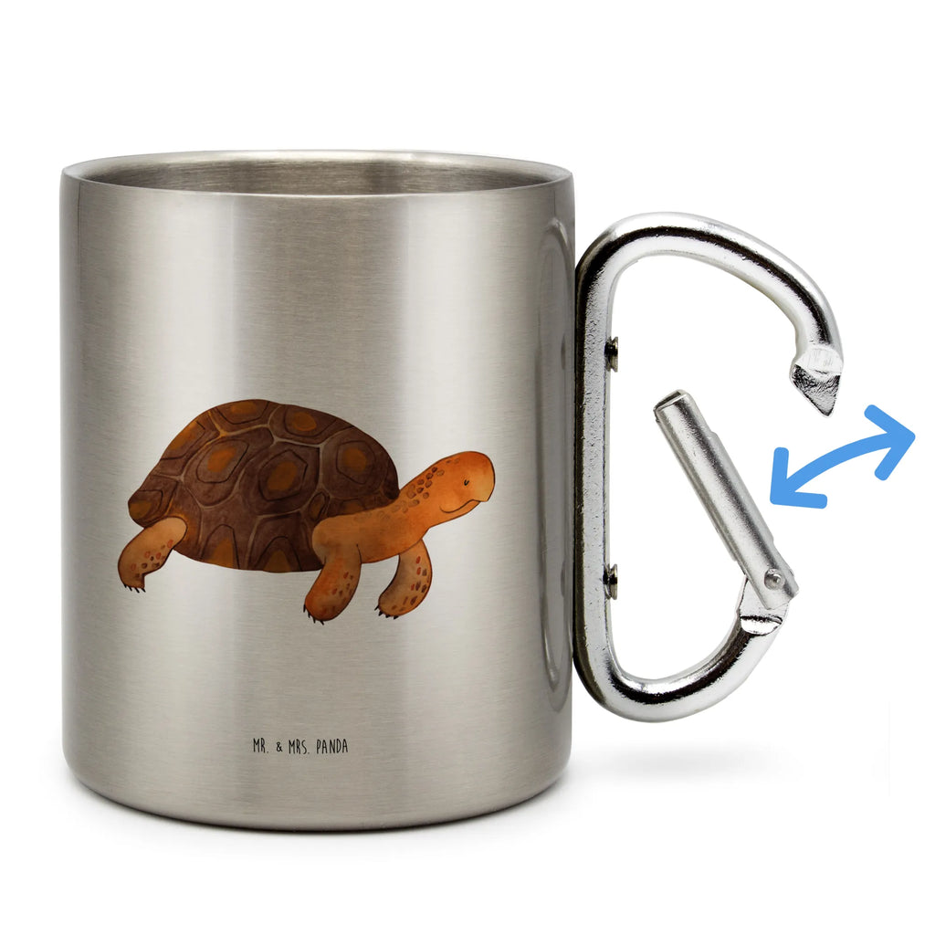 Edelstahlbecher Schildkröte marschiert Edelstahltasse, Karabiner, Edelstahlbecher, Outdoor, Camping, Tasse, Becher, Meerestiere, Meer, Urlaub, Schildkröte, Schildkröten, get lost, Abenteuer, Reiselust, Inspiration, Neustart, Motivation, Lieblingsmensch