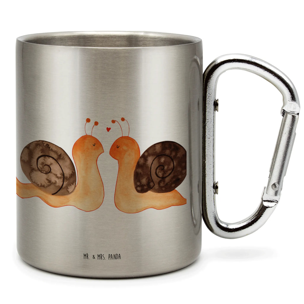 Edelstahlbecher Schnecken Liebe Edelstahltasse, Karabiner, Edelstahlbecher, Outdoor, Camping, Tasse, Becher, Liebe, Partner, Freund, Freundin, Ehemann, Ehefrau, Heiraten, Verlobung, Heiratsantrag, Liebesgeschenk, Jahrestag, Hocheitstag