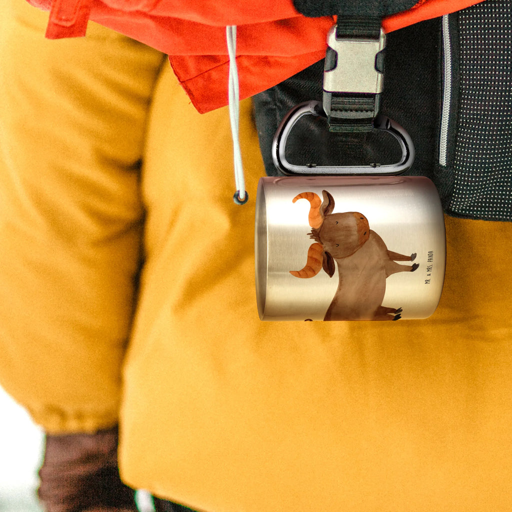 Edelstahlbecher Sternzeichen Stier Edelstahltasse, Karabiner, Edelstahlbecher, Outdoor, Camping, Tasse, Becher, Tierkreiszeichen, Sternzeichen, Horoskop, Astrologie, Aszendent, Stier, Stier Geschenk, Stier Sternzeichen, Geschenk Mai, Geschenk April, Geburtstag Mai, Geburtstag April, Rind, Ochse