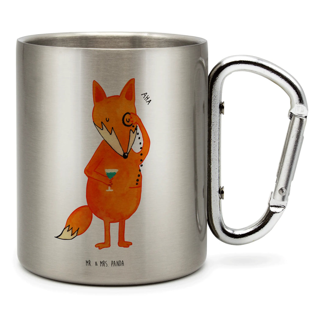 Edelstahlbecher Fuchs Lord Edelstahltasse, Karabiner, Edelstahlbecher, Outdoor, Camping, Tasse, Becher, Fuchs, Füchse, tröstende Worte, Spruch lustig, Liebeskummer Geschenk, Motivation Spruch, Problemlösung