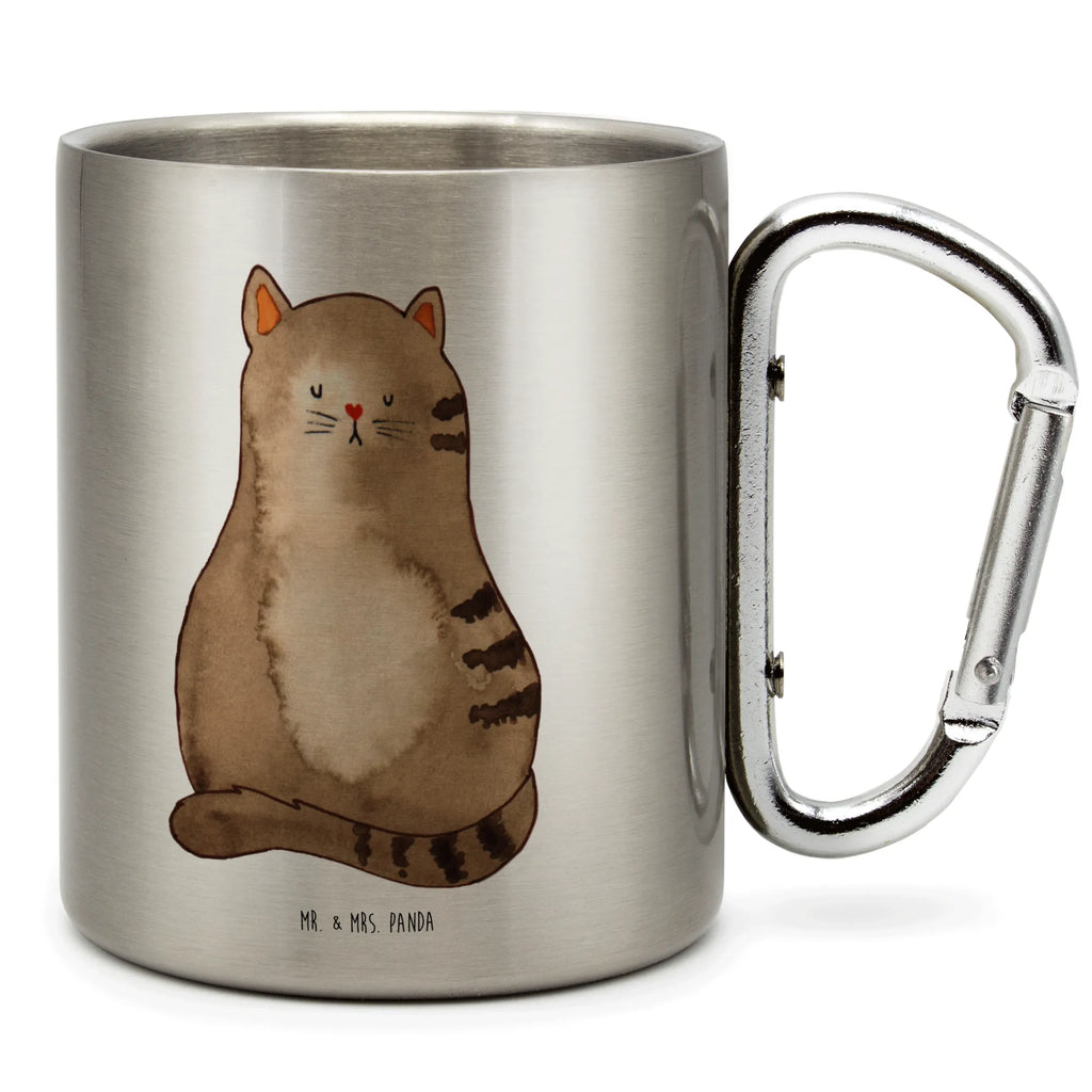 Edelstahlbecher Katze sitzend Edelstahltasse, Karabiner, Edelstahlbecher, Outdoor, Camping, Tasse, Becher, Katze, Katzenmotiv, Katzenfan, Katzendeko, Katzenfreund, Katzenliebhaber, Katzenprodukte, Katzenartikel, Katzenaccessoires, Katzensouvenirs, Katzenliebhaberprodukte, Katzenmotive, Katzen, Kater, Mietze, Cat, Cats, Katzenhalter, Katzenbesitzerin, Haustier, Katzenliebe, Lebensinhalt, Liebe, Mittelpunkt, Familie