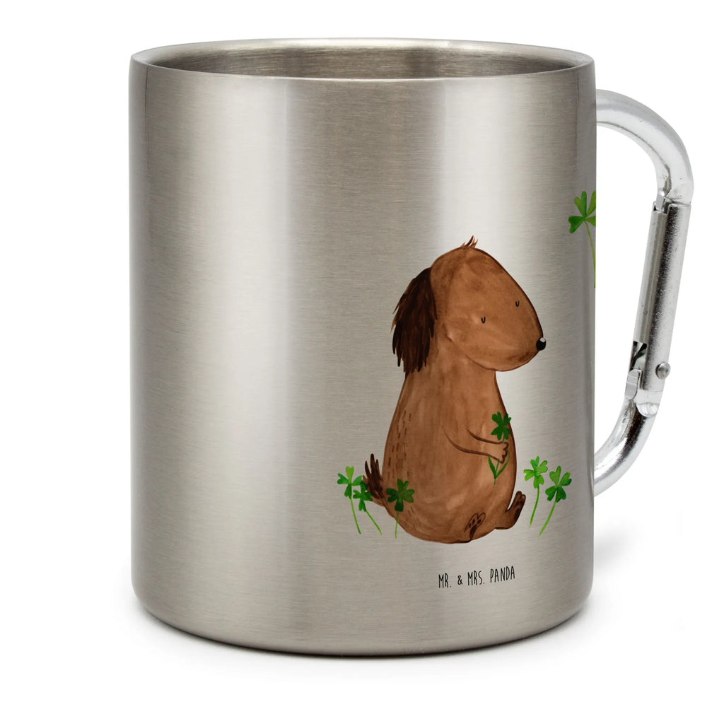 Edelstahlbecher Hund Kleeblatt Edelstahltasse, Karabiner, Edelstahlbecher, Outdoor, Camping, Tasse, Becher, Hund, Hundemotiv, Haustier, Hunderasse, Tierliebhaber, Hundebesitzer, Sprüche, Kleeblatt, Glück, Tagträume, Motivation, Neuanfang, Geschenk, Glücksbringer, Selbstliebe, Achtsamkeit