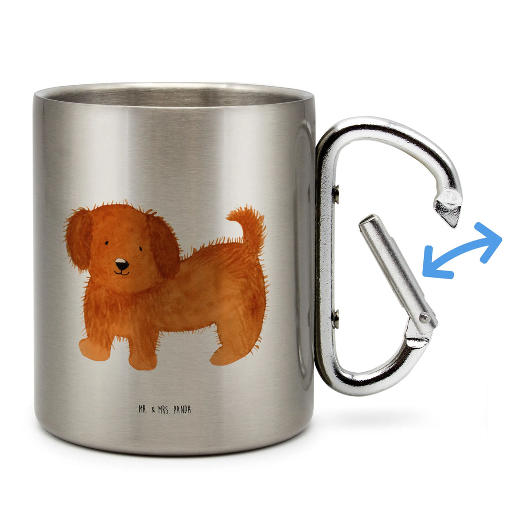 Edelstahlbecher Hund flauschig Edelstahltasse, Karabiner, Edelstahlbecher, Outdoor, Camping, Tasse, Becher, Hund, Hundemotiv, Haustier, Hunderasse, Tierliebhaber, Hundebesitzer, Sprüche, Hunde, Frauchen, Hundemama, Hundeliebe