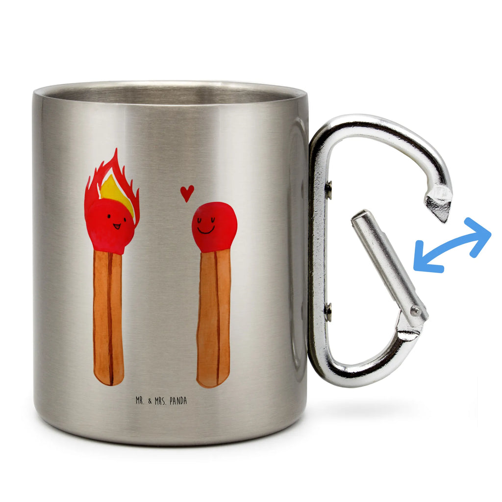 Edelstahlbecher Streichhölzer Edelstahltasse, Karabiner, Edelstahlbecher, Outdoor, Camping, Tasse, Becher, Liebe, Partner, Freund, Freundin, Ehemann, Ehefrau, Heiraten, Verlobung, Heiratsantrag, Liebesgeschenk, Jahrestag, Hocheitstag, Streichhölzer