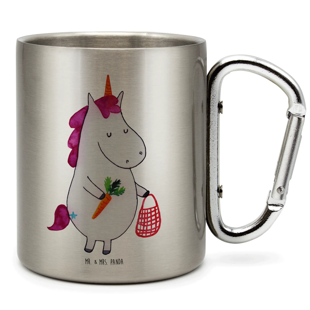 Edelstahlbecher Einhorn Vegan Edelstahltasse, Karabiner, Edelstahlbecher, Outdoor, Camping, Tasse, Becher, Einhorn, Einhörner, Einhorn Deko, Pegasus, Unicorn, vegan, Gesund leben, Vegetariar, Rohkost, Gesund essen, Veganismus, Veganer