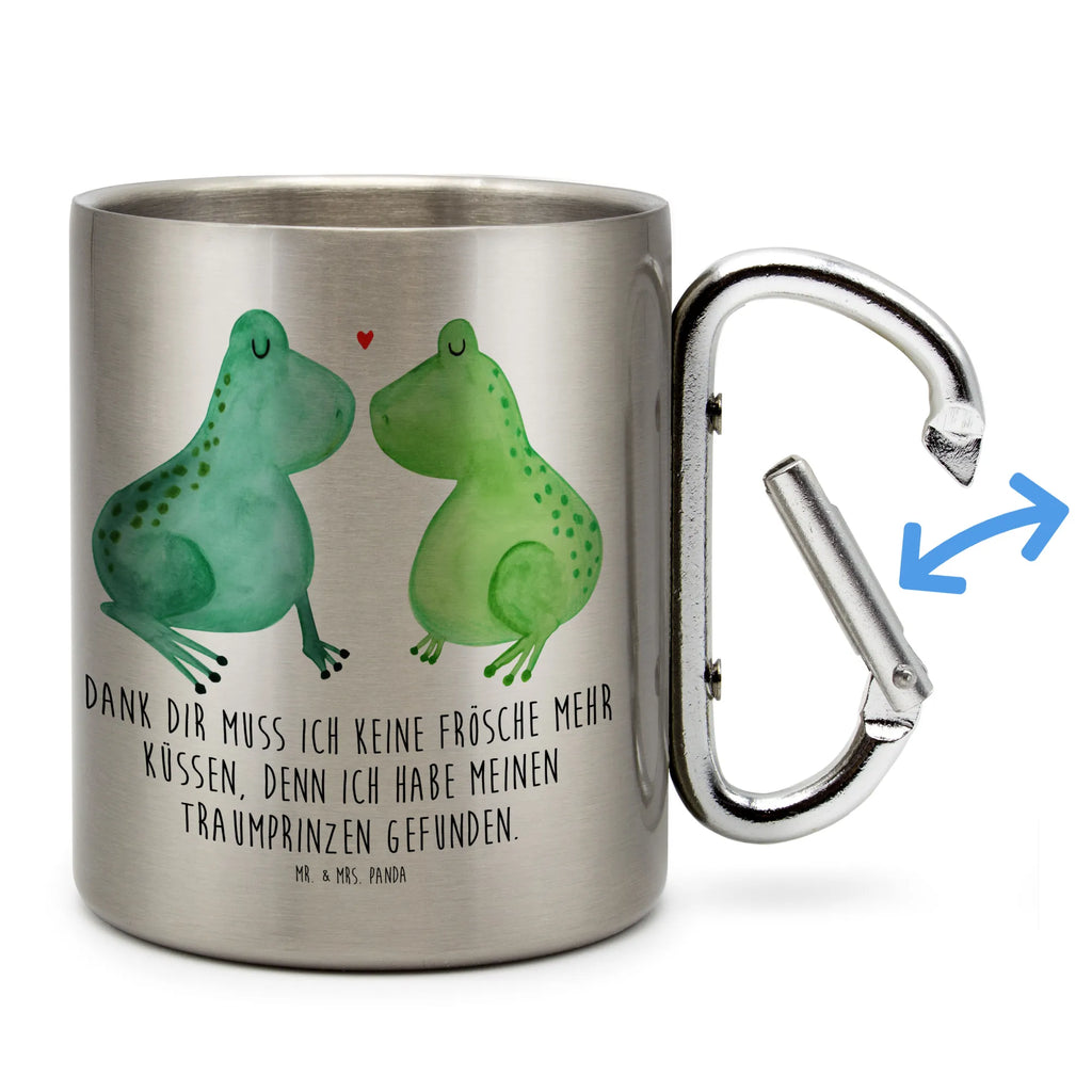 Edelstahlbecher Frosch Liebe Edelstahltasse, Karabiner, Edelstahlbecher, Outdoor, Camping, Tasse, Becher, Liebe, Partner, Freund, Freundin, Ehemann, Ehefrau, Heiraten, Verlobung, Heiratsantrag, Liebesgeschenk, Jahrestag, Hocheitstag, Verliebt, Verlobt, Verheiratet, Geschenk Freundin, Geschenk Freund, Liebesbeweis, Hochzeitstag, Geschenk Hochzeit, Frosch, Frösche, Froschkönig, Fröschchen