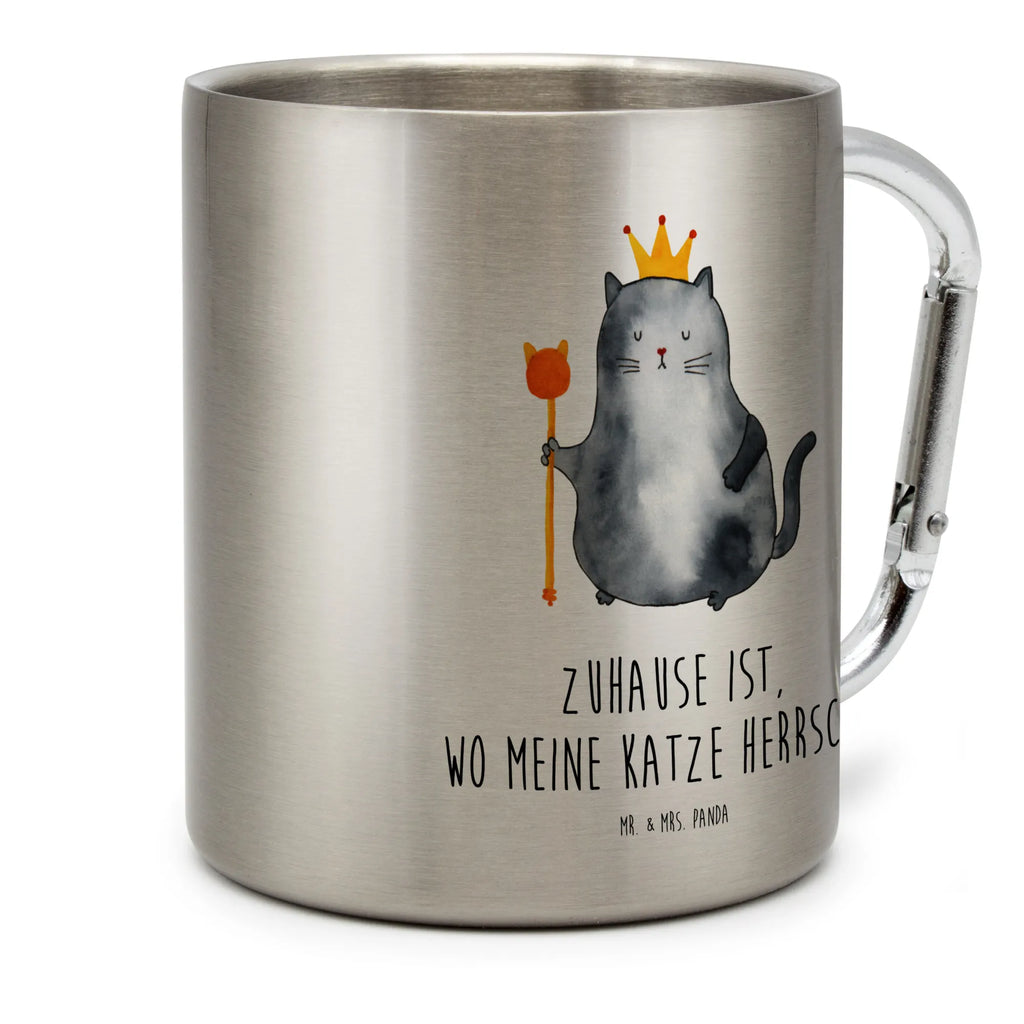 Edelstahlbecher Katzen Koenig Edelstahltasse, Karabiner, Edelstahlbecher, Outdoor, Camping, Tasse, Becher, Katze, Katzenmotiv, Katzenfan, Katzendeko, Katzenfreund, Katzenliebhaber, Katzenprodukte, Katzenartikel, Katzenaccessoires, Katzensouvenirs, Katzenliebhaberprodukte, Katzenmotive, Katzen, Kater, Mietze, Cat, Cats, Katzenhalter, Katzenbesitzerin, Haustier, König, Königin, Queen, Familie, Mietzhaus, Wohnung, erste eigenen Wohnung, Umzug, Einzug