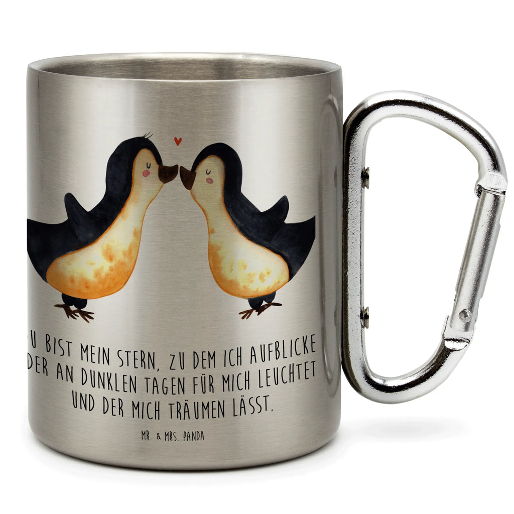 Edelstahlbecher Pinguin Liebe Edelstahltasse, Karabiner, Edelstahlbecher, Outdoor, Camping, Tasse, Becher, Liebe, Partner, Freund, Freundin, Ehemann, Ehefrau, Heiraten, Verlobung, Heiratsantrag, Liebesgeschenk, Jahrestag, Hocheitstag, Pinguin, Pinguine, Pinguin Paar, Pinguinpaar, Pinguin Liebe, Paar, Pärchen. Liebespaar, Liebesbeweis, Liebesspruch, Hochzeitstag, Geschenk Freund, Geschenk Freundin, Verlobte, Verlobter, Love, Geschenk Hochzeitstag, Geschenkidee, Hochzeit, Gastgeschenk